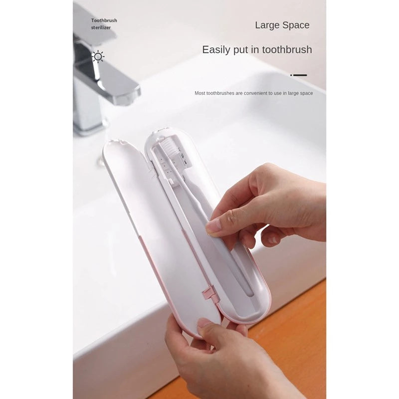 Esterilizador Portátil Recarregável UV Para Escova De Dentes